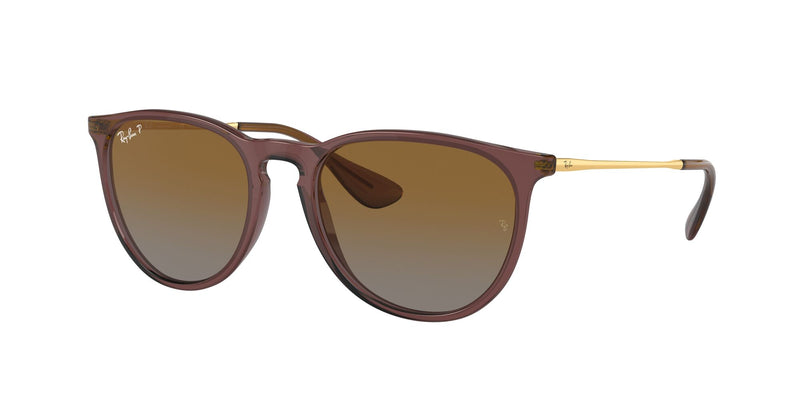 Ray-Ban Erika Non-Polarized Sunglasses - Transparent Dark Brown/Brown Gradient