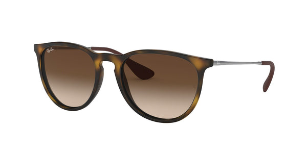 Ray-Ban Erika Non-Polarized Sunglasses - Matte Tortoise/Brown Gradient