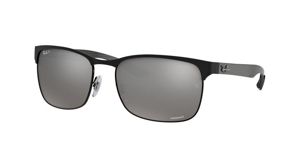 Ray-Ban RB8319 Chromance Polarized Sunglasses - Matte Black/Silver