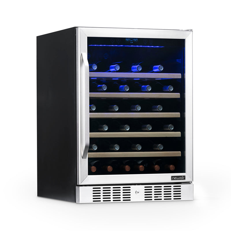 NewAir 52 Bottle Single Zone Built-In Compressor Wine Cooler