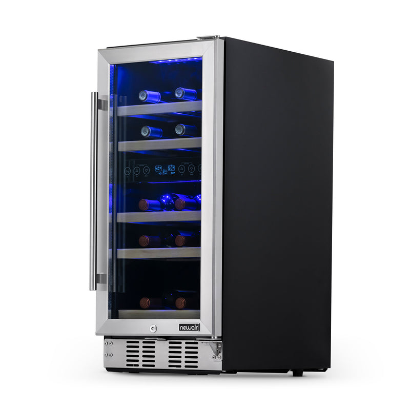 NewAir 15" Built-In 29 Bottle Dual Zone Compressor Wine Cooler