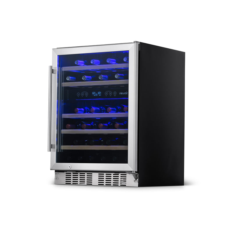NewAir 24" Built-In 46 Bottle Dual Zone Compressor Wine Fridge