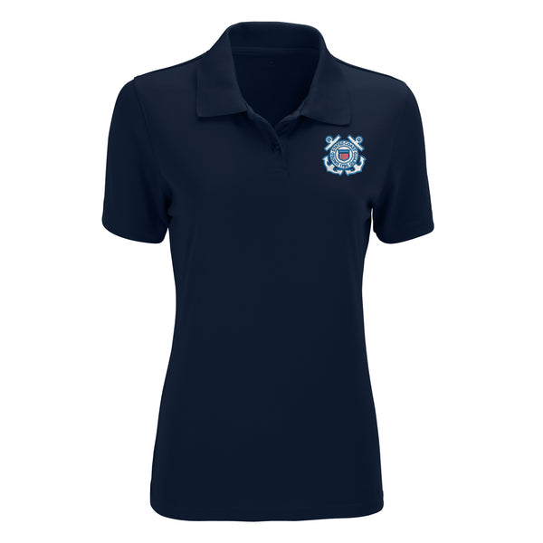 Coast Guard Womens Omega Short Sleeve Polo Shirt