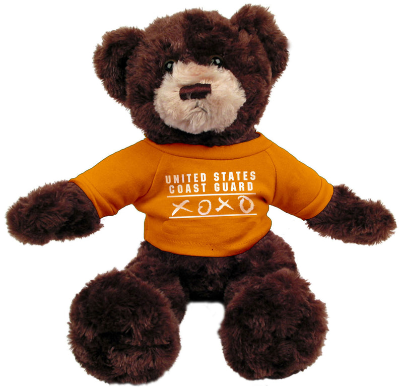 Coast Guard Plush - Dexter Bear With XOXO Logo Tee - Orange