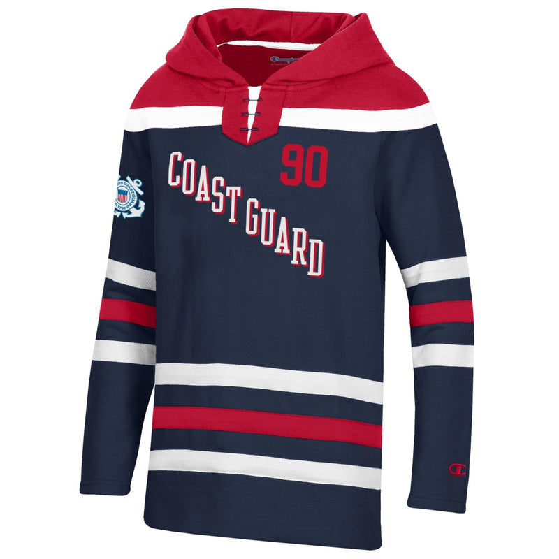 Coast Guard Champion Youth Superfan Hockey Hoodie Sweatshirt