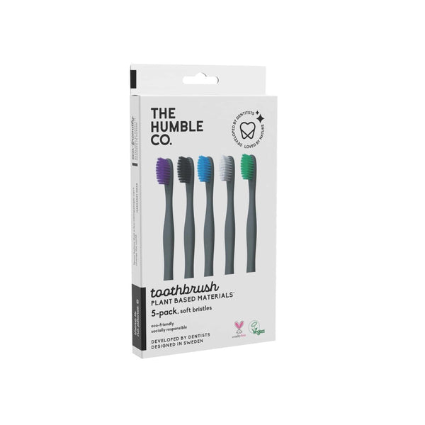 THE HUMBLE CO. Plant Based Toothbrush - 5 Pack