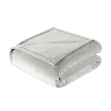 IZOD Solid Plush Throw Blanket