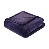 IZOD Solid Plush Throw Blanket