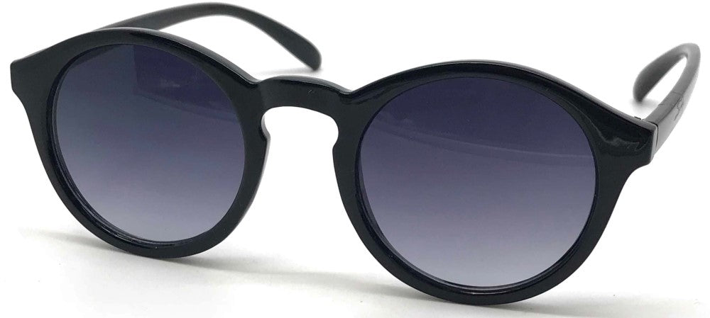 Fantas Eyes Mens Jojo Plastic Round Sunglasses Black ShopCGX