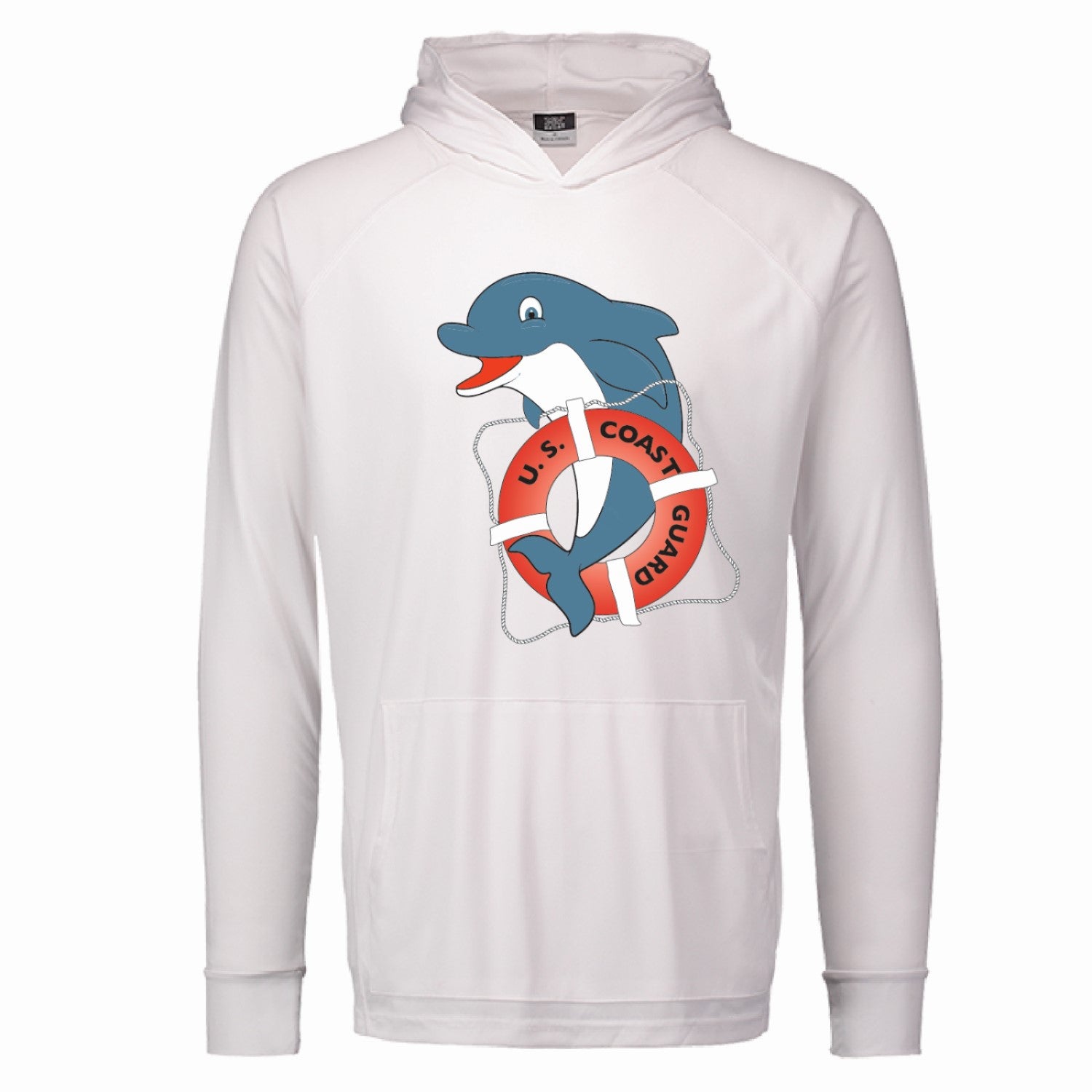 Coast Guard Youth Sunproof Hooded Long Sleeve T-Shirt