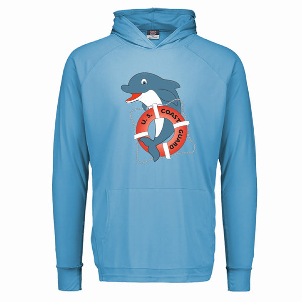 Coast Guard Youth Sunproof Hooded Long Sleeve T-Shirt