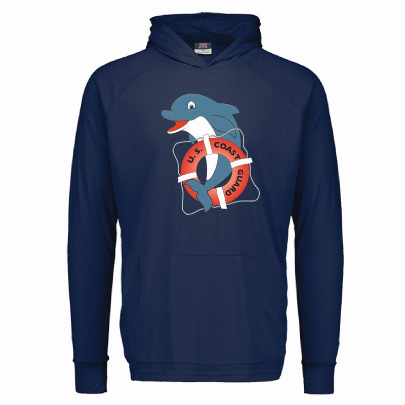 Coast Guard Youth Sunproof Hooded Long Sleeve T-Shirt