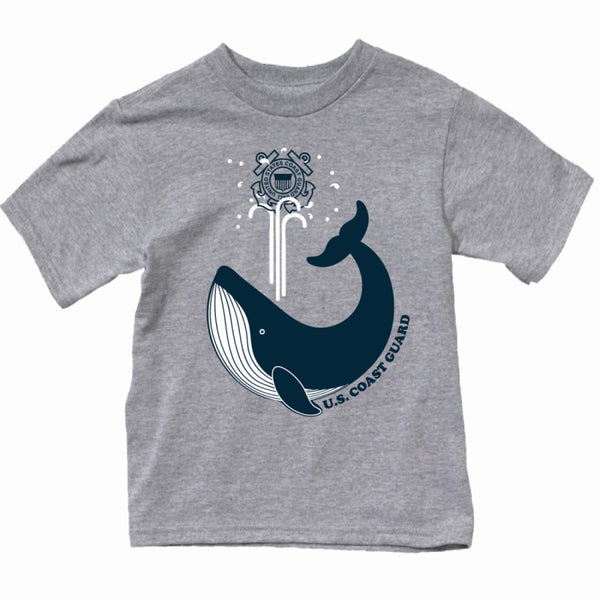 Coast Guard Toddler Whale Short Sleeve T-Shirt
