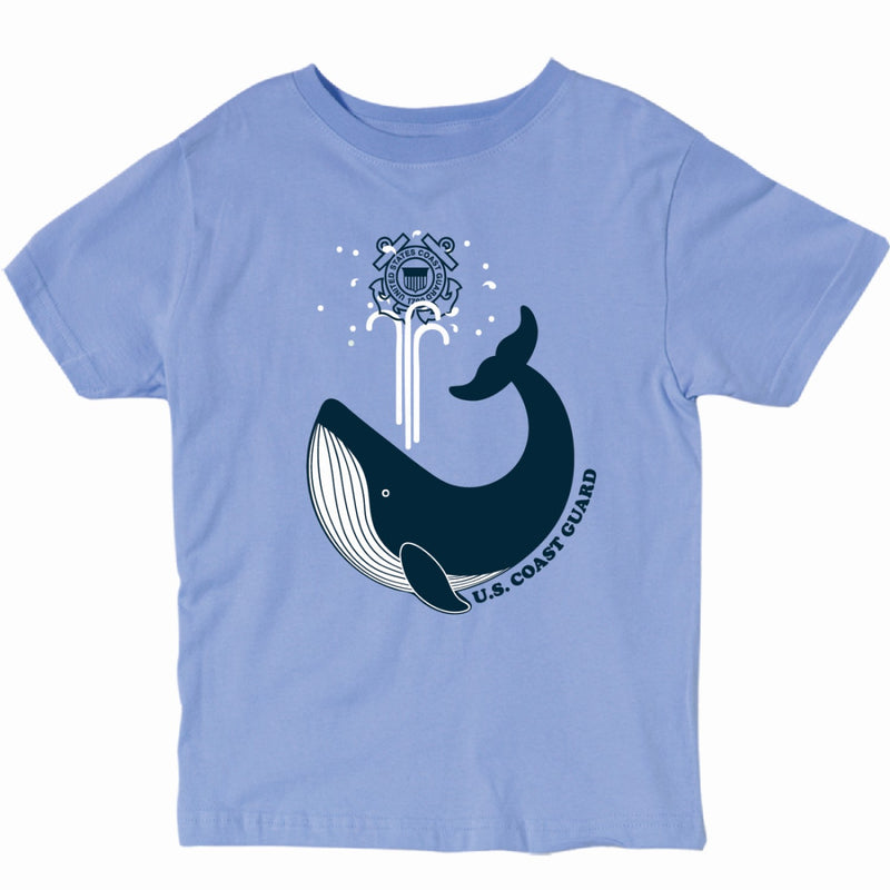 Coast Guard Toddler Whale Short Sleeve T-Shirt