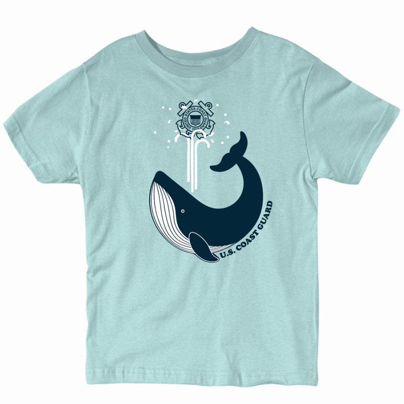 Coast Guard Toddler Whale Short Sleeve T-Shirt