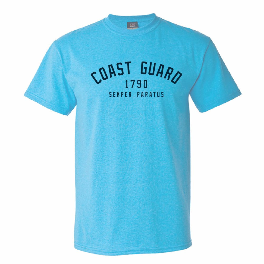 Coast Guard Mens Retro Heather Short Sleeve T-Shirt