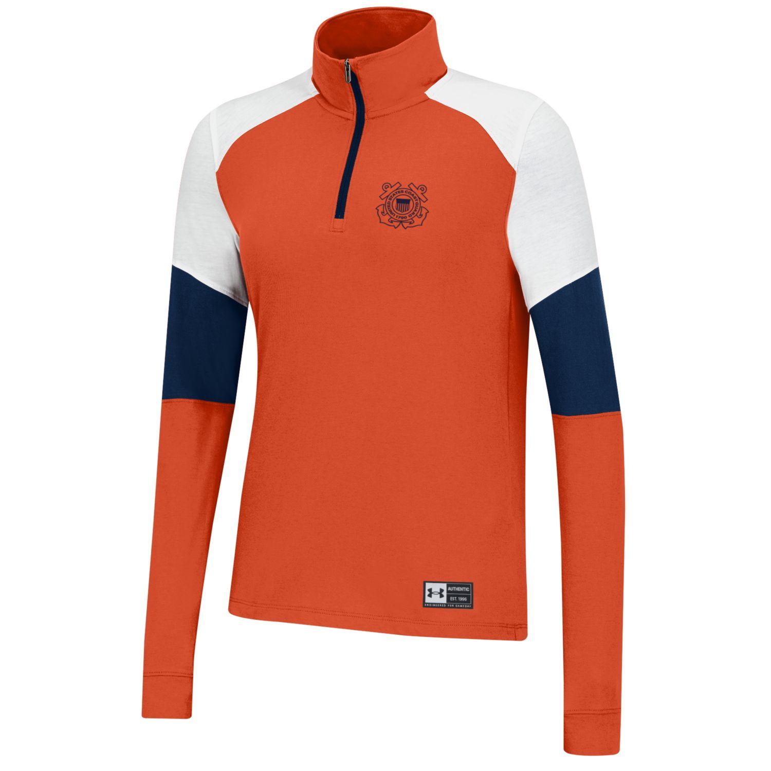 Coast Guard Under Armour Womens SP22 SMU Gameday 1/4 Zip Pullover