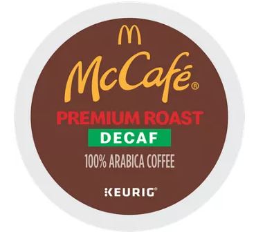 Keurig McCafe Premium Roast Decaf Coffee K-Cup Pods - 24 Count