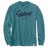 carhartt Mens Loose Fit Heavyweight Hand-Painted Graphic Long Sleeve T-Shirt