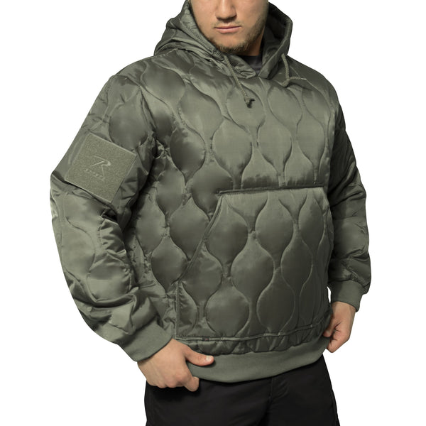 Rothco Mens Quilted Woobie Hoodie - Size 2XL