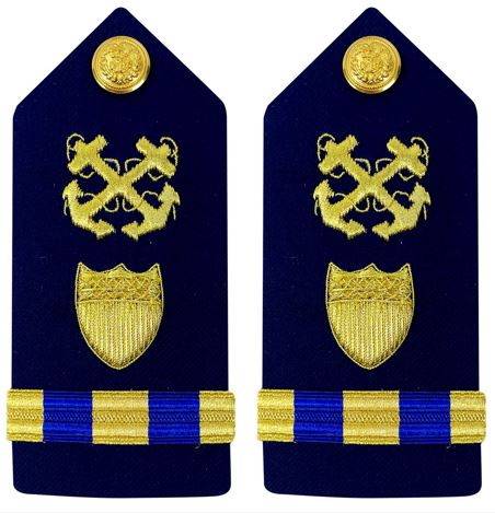 Vanguard Coast Guard Warrant Officer 3 Female Hard Shoulder Board: Boatswain