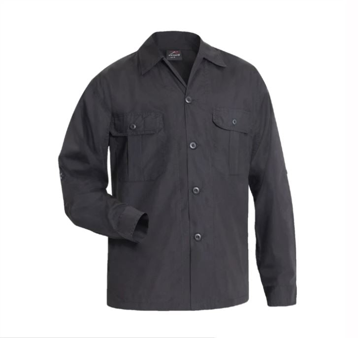 Rothco Lightweight Black Tactical Long Sleeve Shirt