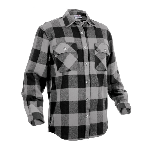 Rothco Mens Extra Heavyweight Buffalo Flannel Shirt - Size 2XL - 4XL