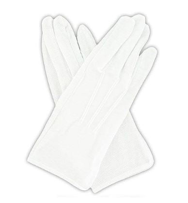 Vanguard Gloves White Cotton Pull On Gripper Ex-Large