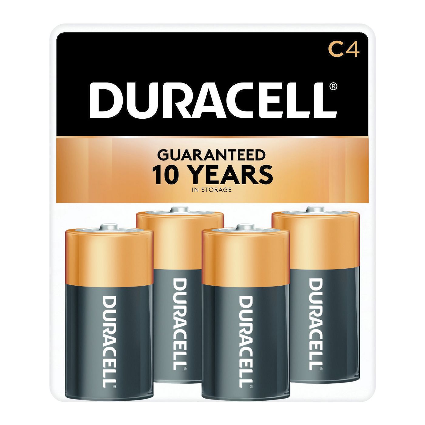 Duracell Copper Top C Alkaline Batteries - 4 Count