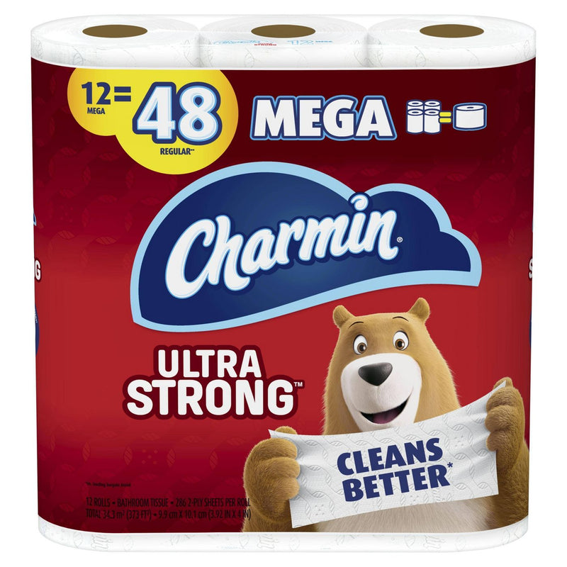 Charmin Ultra Strong Toilet Paper - 12 Mega Rolls