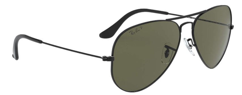 Ray Ban Aviator Classic Polarized Sunglasses Black Classic Green ShopCGX