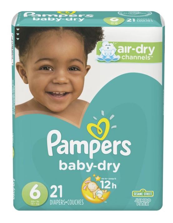 Pampers Baby-Dry Diapers, Size 6, 21 Count, Jumbo