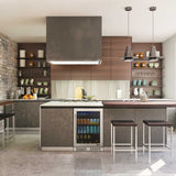 NewAir 224 Can Premium Built-in Beverage Fridge with Color Changing Lights