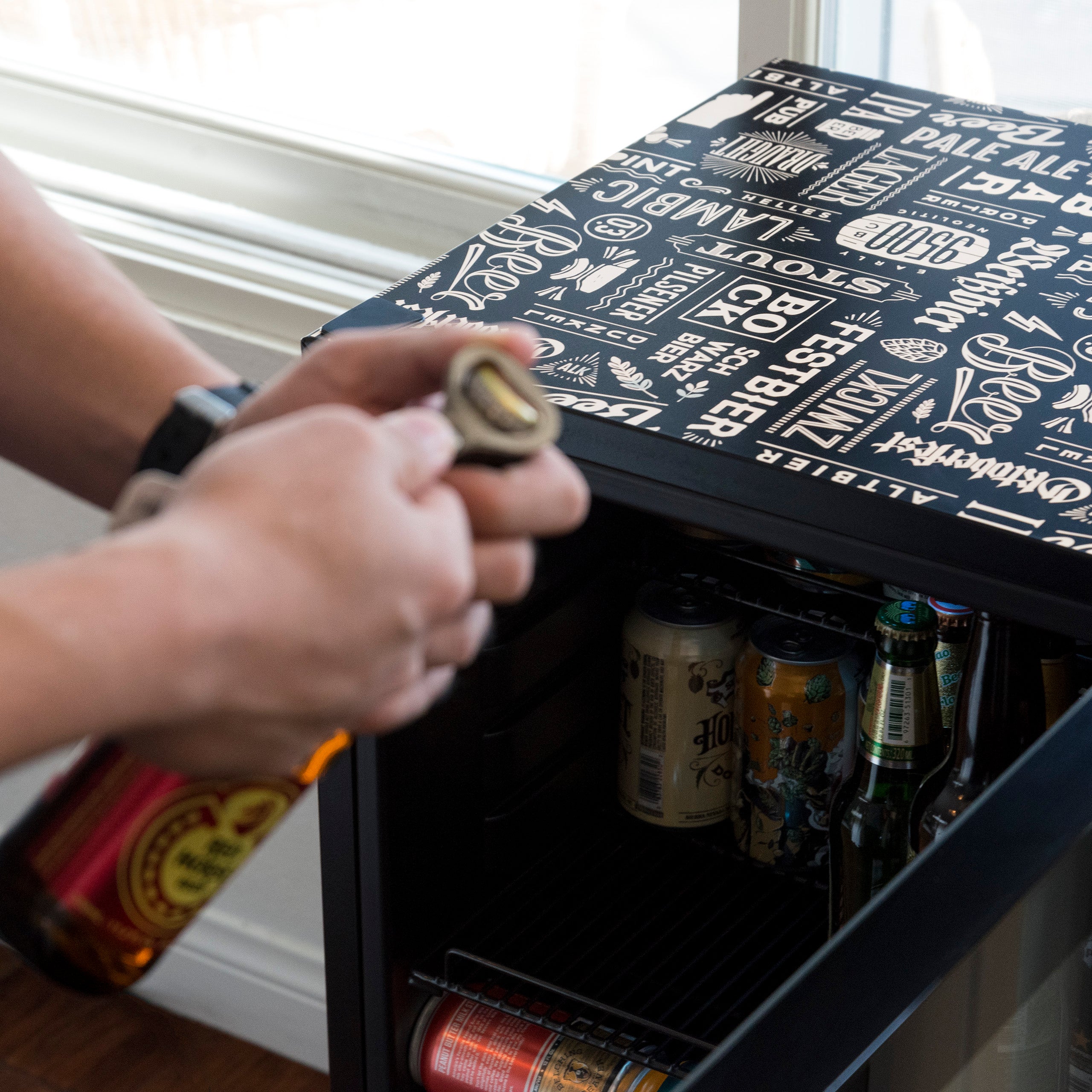 NewAir "Beers of the World" Custom Designed 126-Can Beer Fridge