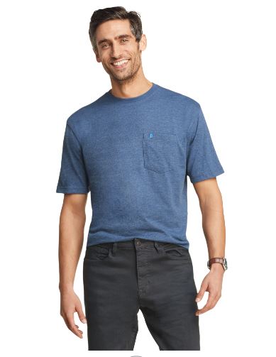 IZOD Mens Saltwater Pocket Crewneck Short Sleeve T-Shirt