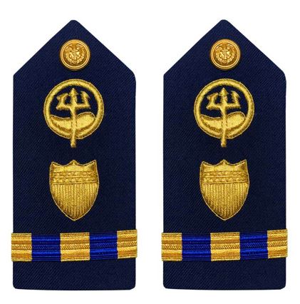 Vanguard Coast Guard Warrant Officer 3 Female Hard Shoulder Board: Marine Safety Response