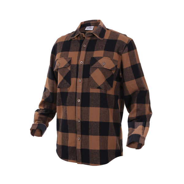 Rothco Mens Extra Heavyweight Buffalo Flannel Shirt - Size 2XL - 4XL
