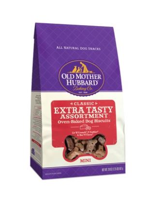 Old Mother Hubbard Crunchy Classic Extra Tasty Assortment Dog Biscuits - Mini - 20 oz. Bag