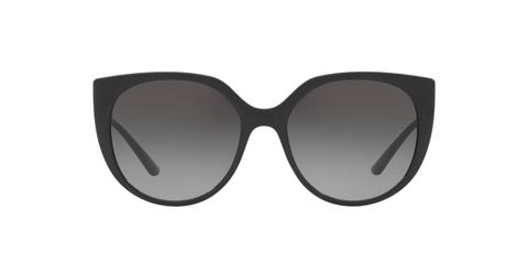 Dolce & Gabbana Butterfly Oval Black Frame - Gray Gradient Lens - Non Polarized Sunglasses