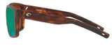 Costa Del Mar Slack Tide Matte Tortoise Frame - Green Mirror 580 Glass Lens - Polarized Sunglasses