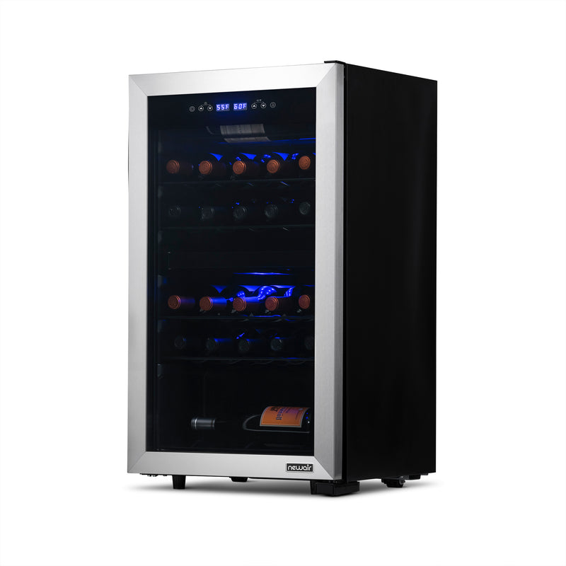 NewAir 28 Bottle Dual Zone Freestanding Wine Cooler