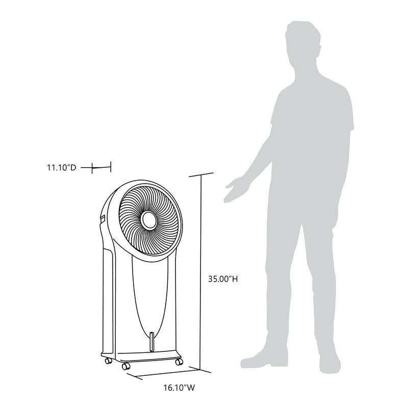 Newair Evaporative Air Cooler and Portable Cooling Fan - 470 CFM