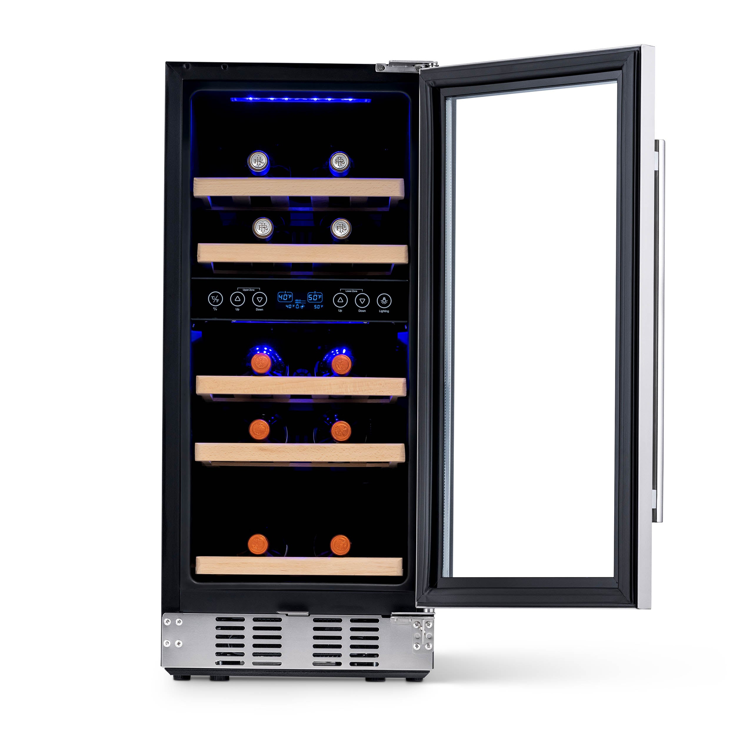 NewAir 15" Built-In 29 Bottle Dual Zone Compressor Wine Cooler