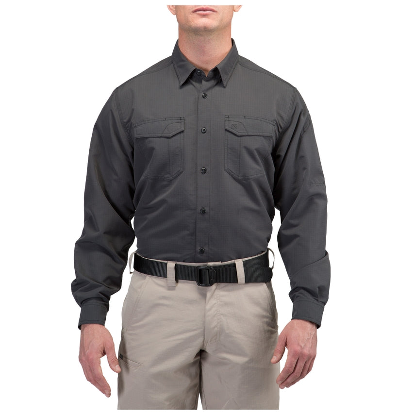 5.11 Mens Fast-Tac Long Sleeve Button Down Shirt - Size 3XL