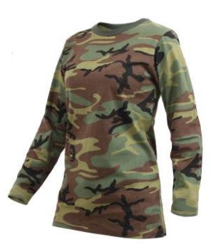 Rothco Womens Long Sleeve Camo T-Shirt - Size 2XL