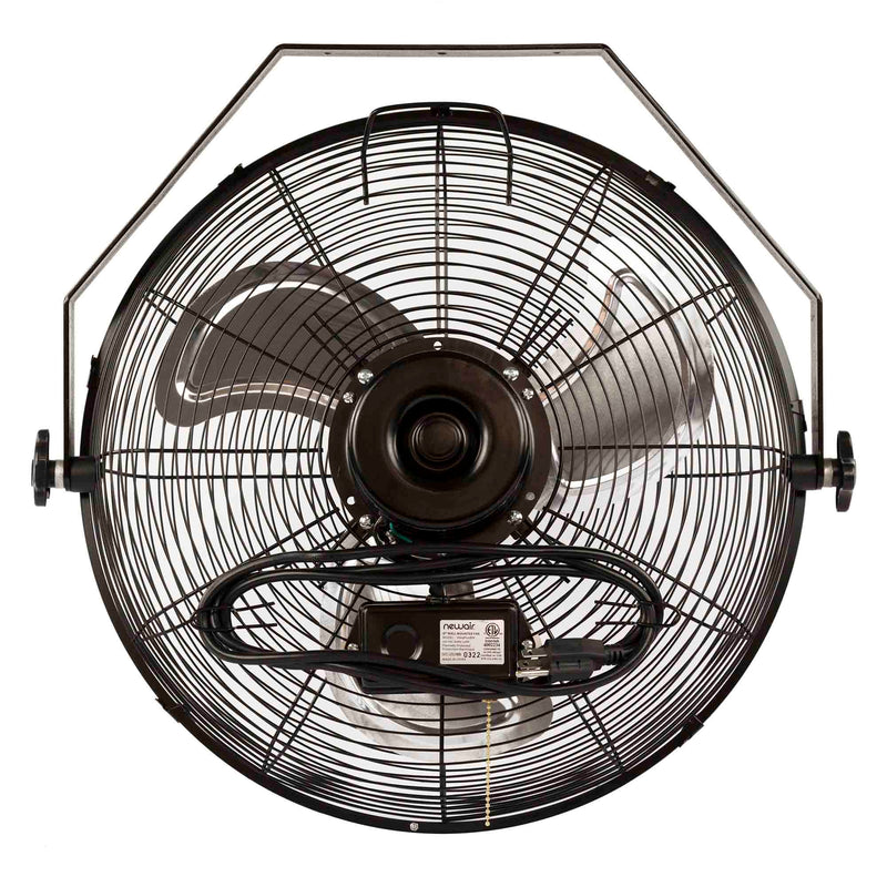 NewAir 18” High Velocity Wall Mounted Fan with Sealed Motor Housing and Ball Bearing Motor