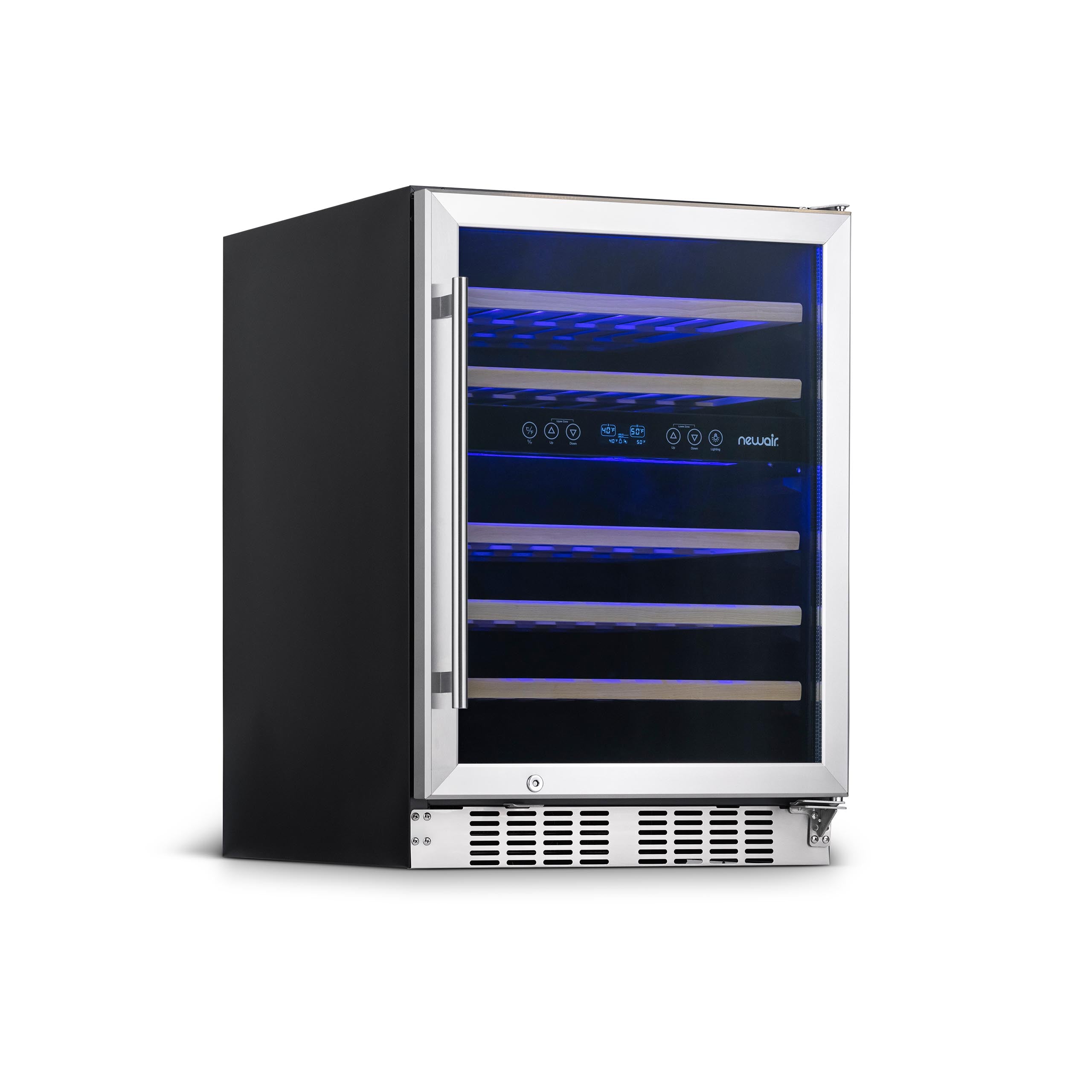 NewAir 24" Built-In 46 Bottle Dual Zone Compressor Wine Fridge