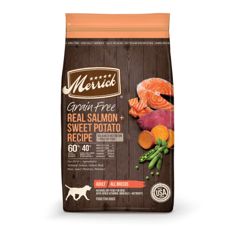 Merrick Real Salmon and Sweet Potato Recipe Grain Free Dry Dog Food - 4 lbs.