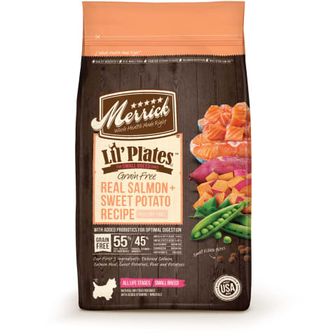 Merrick Lil' Plates Real Salmon and Sweet Potato Grain Free Dry Dog Food - 4 lbs.