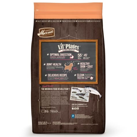 Merrick Lil' Plates Real Salmon and Sweet Potato Grain Free Dry Dog Food - 4 lbs.